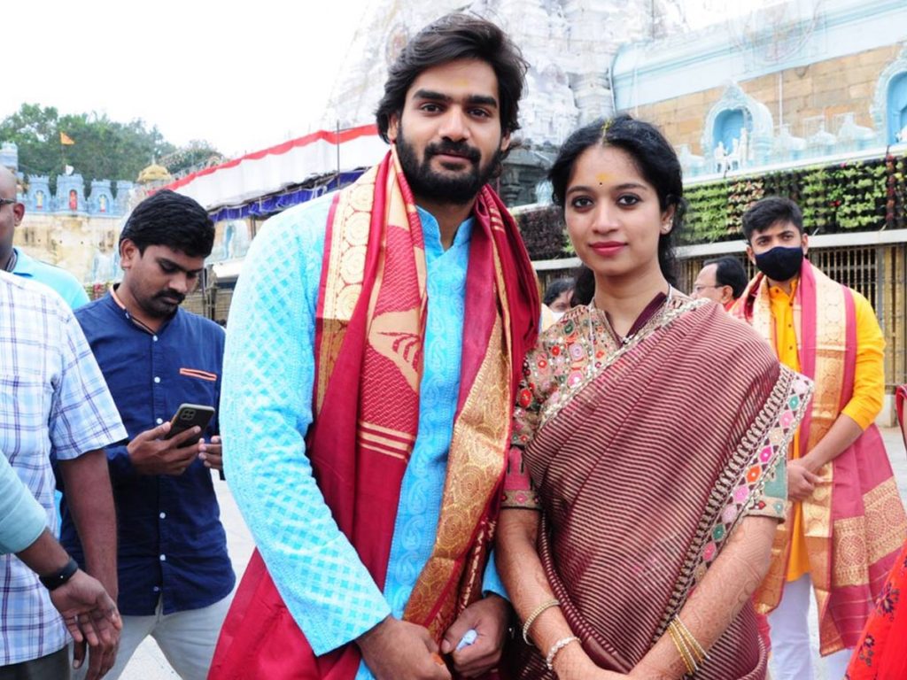 Actor Karthikeya Visits Tirupati Wife And Family