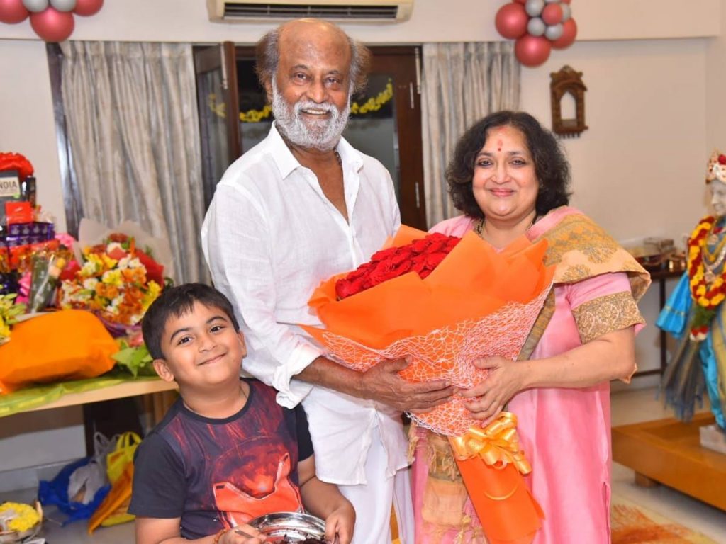 Rajinikanth Celebrated His 71st Birthday With Family