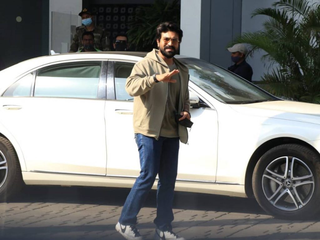 Mega Power Star Ramcharan Papped At The Mumbai Airport