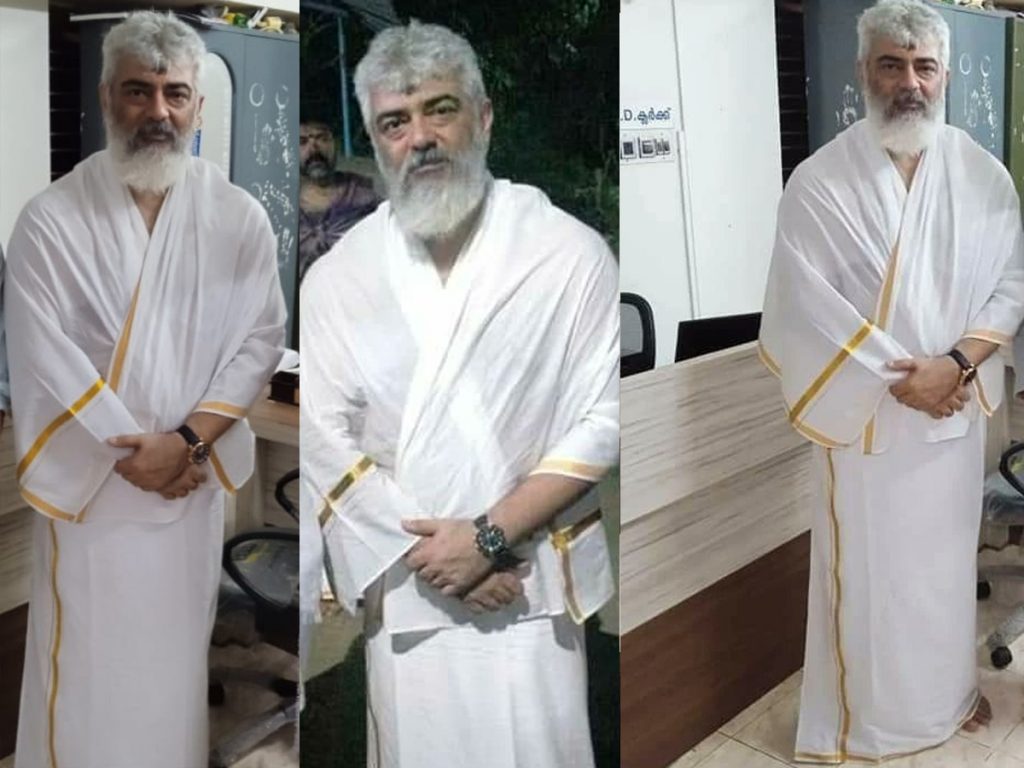 Ajith Kumar Visits A Temple In Kerala