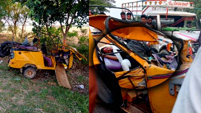 Three Died On The Spot In A Road Accident In Gadwala District