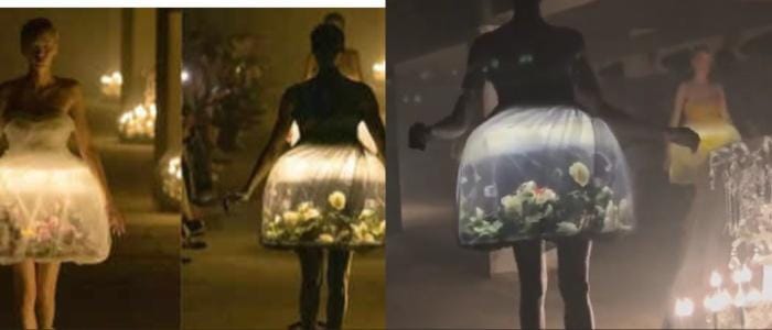 Illuminating Paris Fashion Week The 3d Light Dress That Looks Amazing How Good