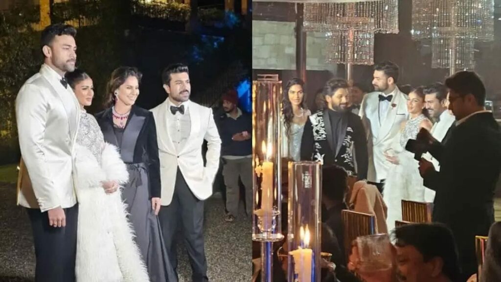 Varun Tej Lavanya Tripathi Grand Ga Varun And Lavanya Pre Wedding Celebrations Mega And Allu Families In One Frame