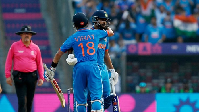 India Post 397 After Kohli Iyer Hundreds Against New Zealand In World Cup Semis