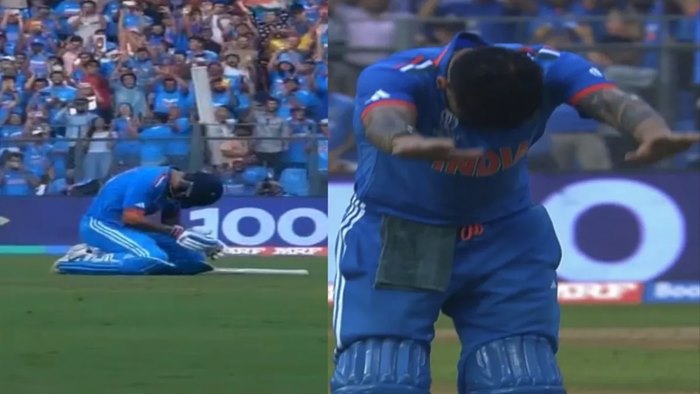 Virat Kohli Bowed Down Took Sachin Tendulkar Blessings After Hitting Century In World Cup 2023