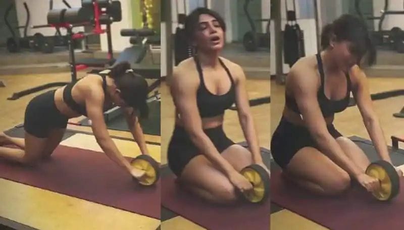Samantha Samantha Doing Heavy Workouts In The Gym Video Viral