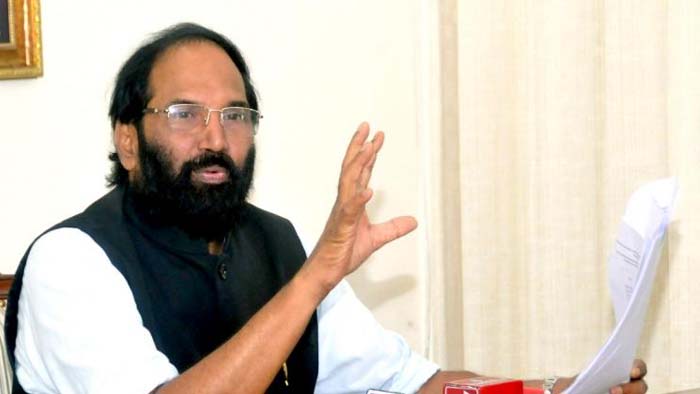 Minister Uttam Kumar Reddy Releases Water From Nizamsagar Project