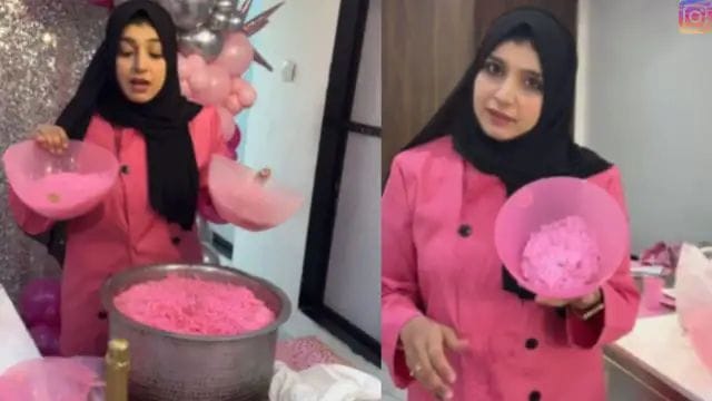 Pink Biryani Video Viral In Social Media