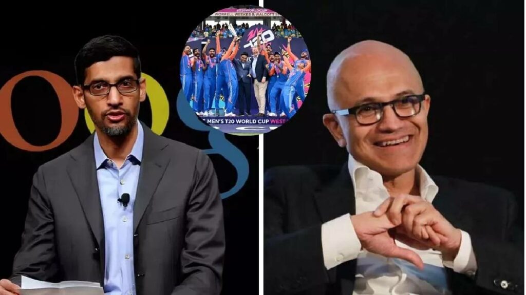 Sundar Pichai And Satya Nadella Expressed Happiness Over Indias Victory