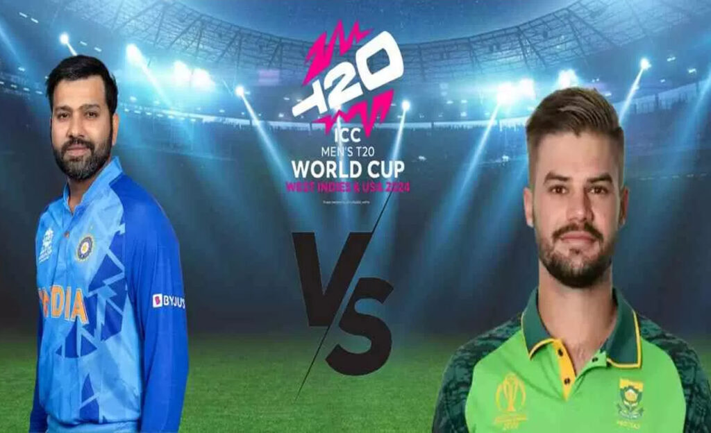 T20 World Cup Final At Brodgetown Between Teamindia And South Africa