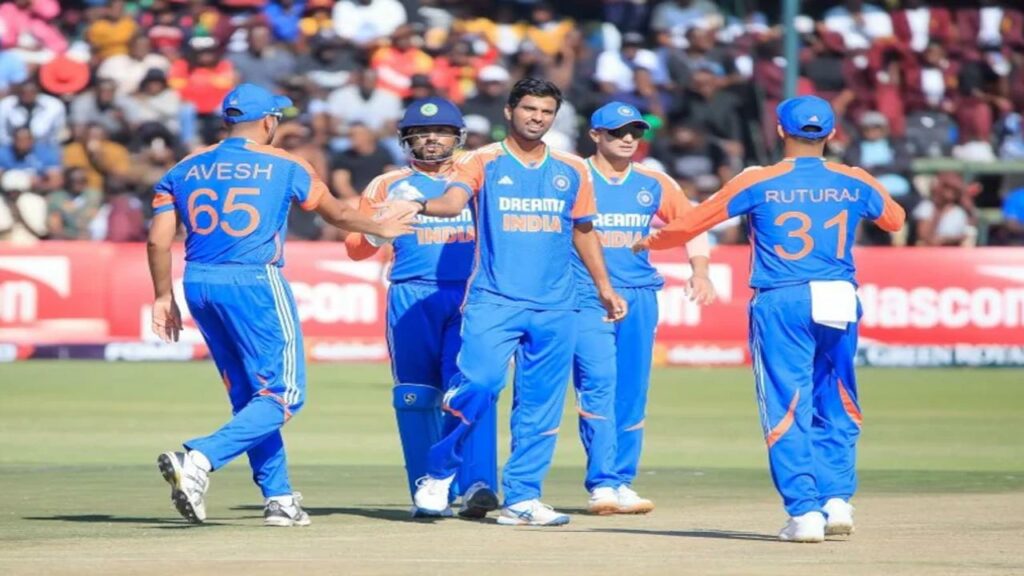 Abhishek Sharmas Historic Ton Helps India Rout Zimbabwe Level Series