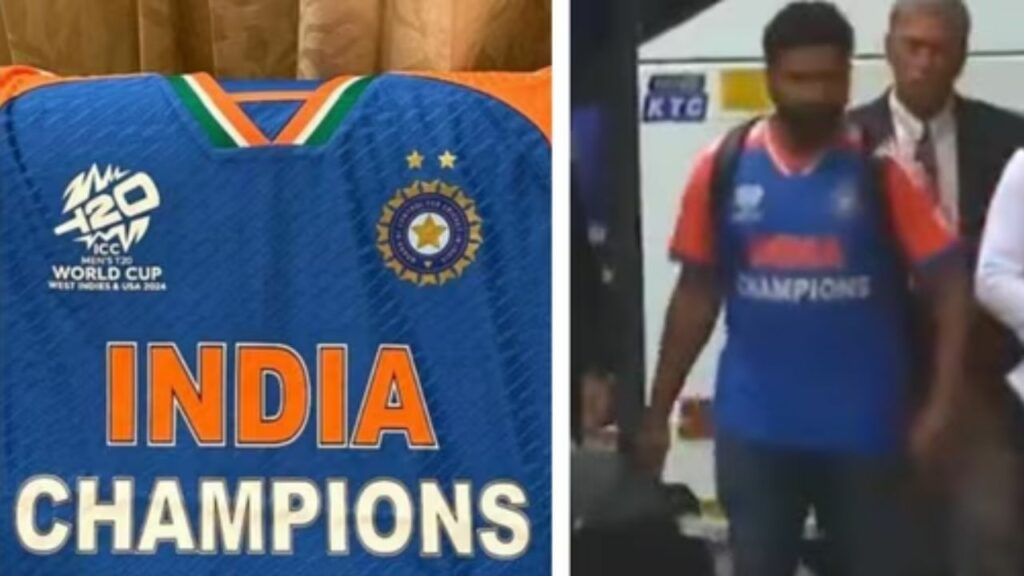 Indian Cricket Team Players Wear Special Champions Jersey To Meet With Pm Modi