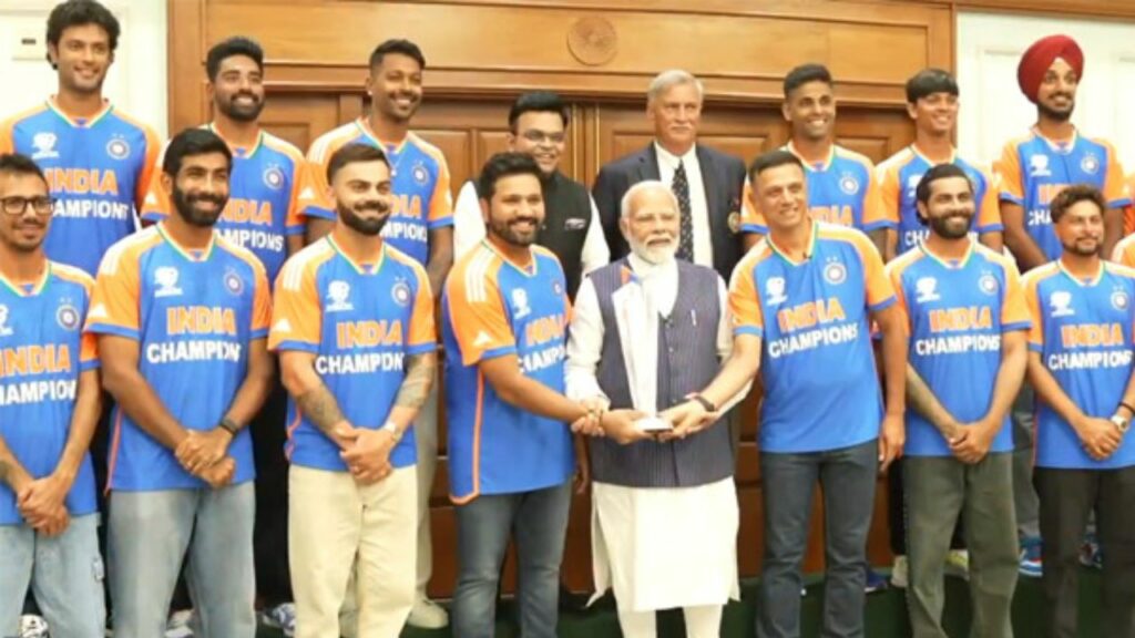 Indian Cricket Team Meets Prime Minister Narendra Modi