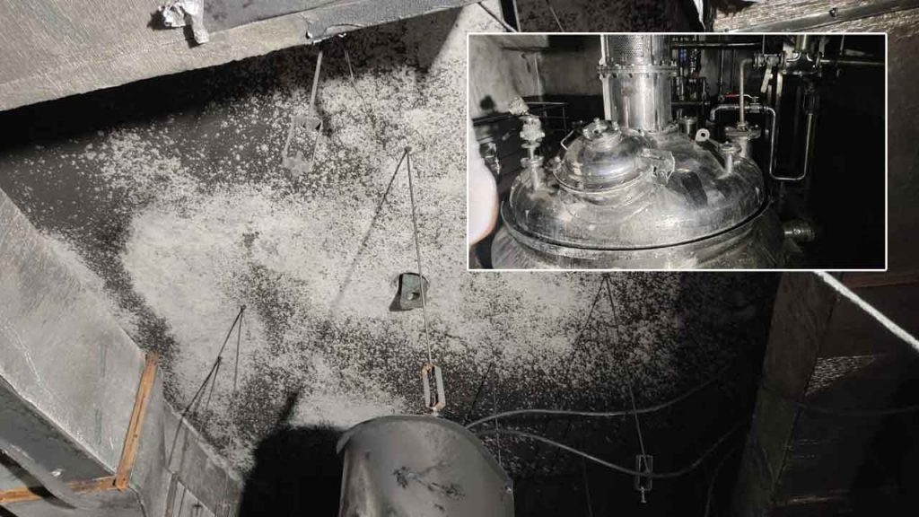 Fire In Anakapalli Pharma City Four Seriously Injured