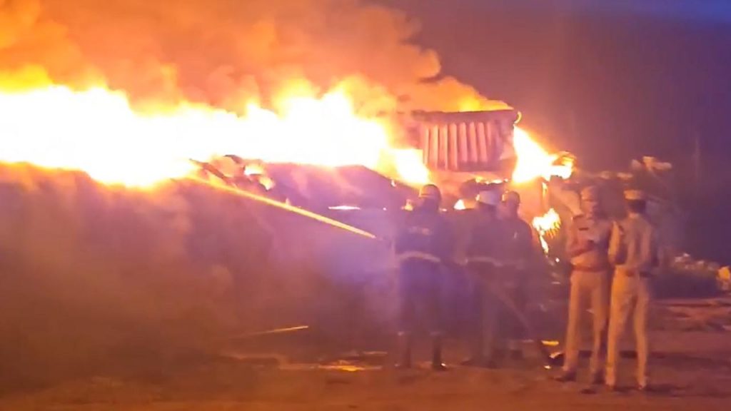Massive Fire Accident Ranga Reddy Nandigama