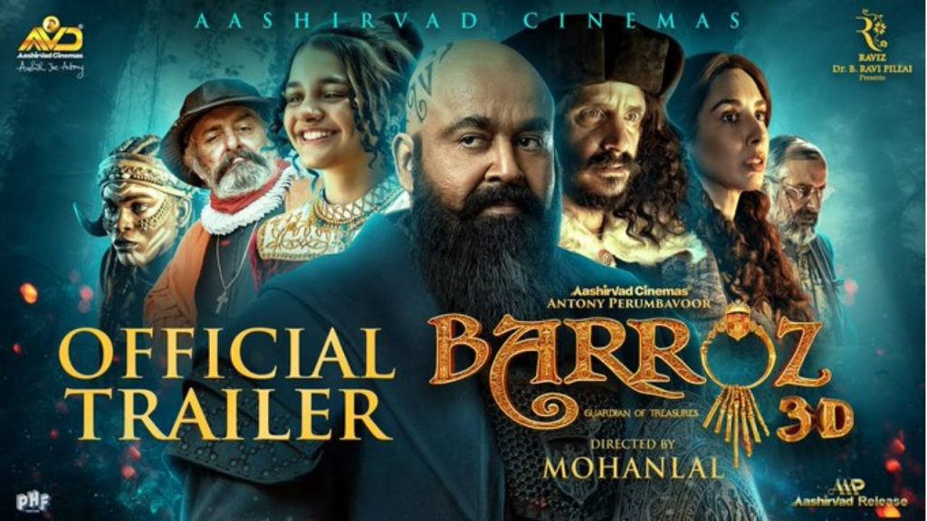 Barroz Mohanlal Direction First Movie Trailer Release