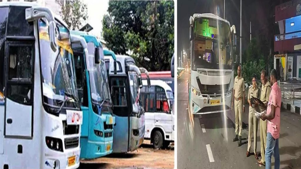 Raids By Rta Officials On Private Travel Buses