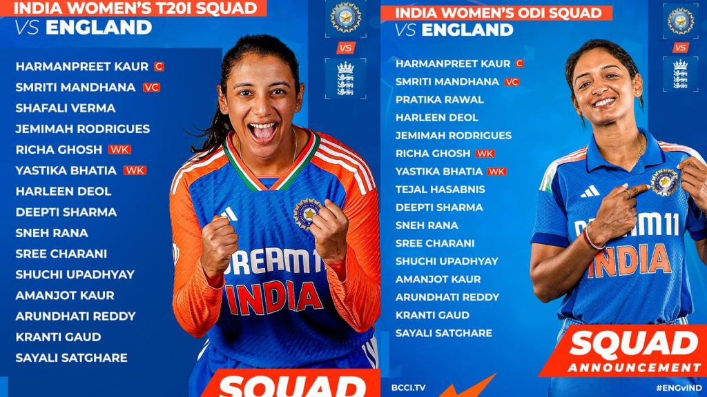 Indian Womens Teams For The London Tour
