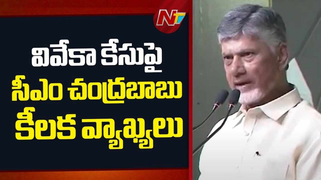 Cm Chandrababu Sensational Comments On Ys Viveka Murder Case