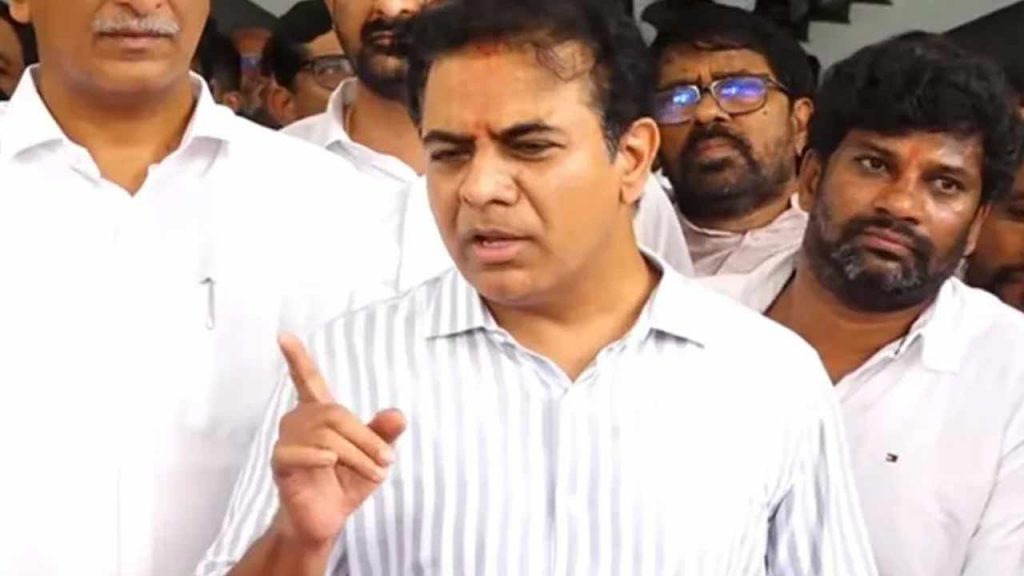 Ktr Challenge To Cm Revanth Reddy If One House Is Built In Hyderabad Ill Quit Politics