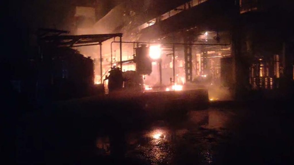 Sr Labs Chemical Fire Yadadri Bhongir