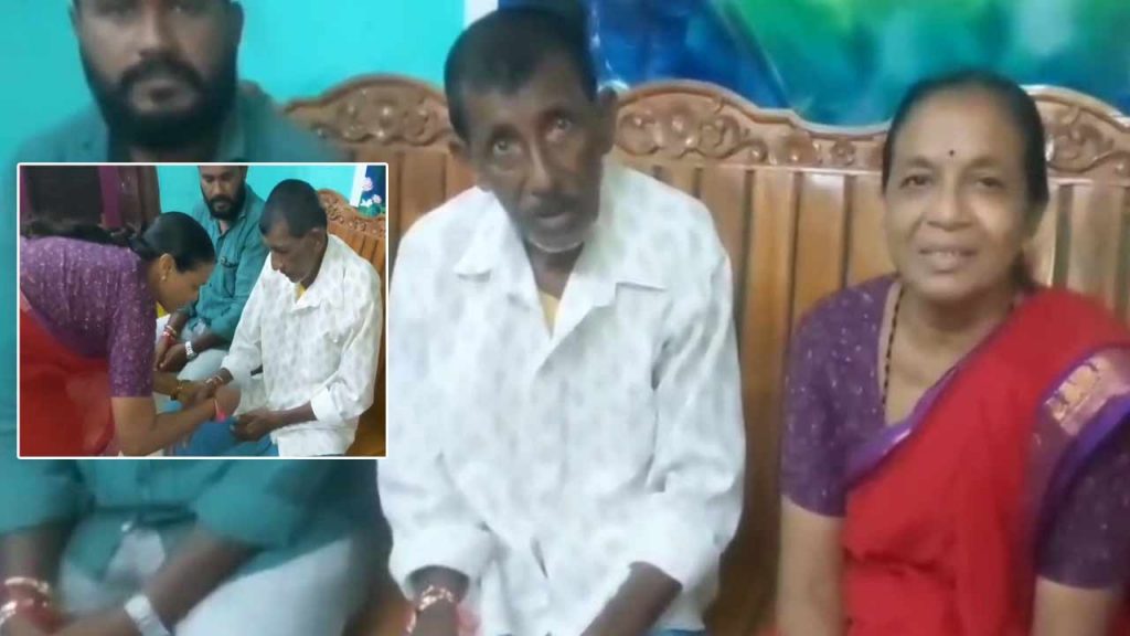 Former Maoist Shantakka Ties Rakhi To Brother After 40 Years