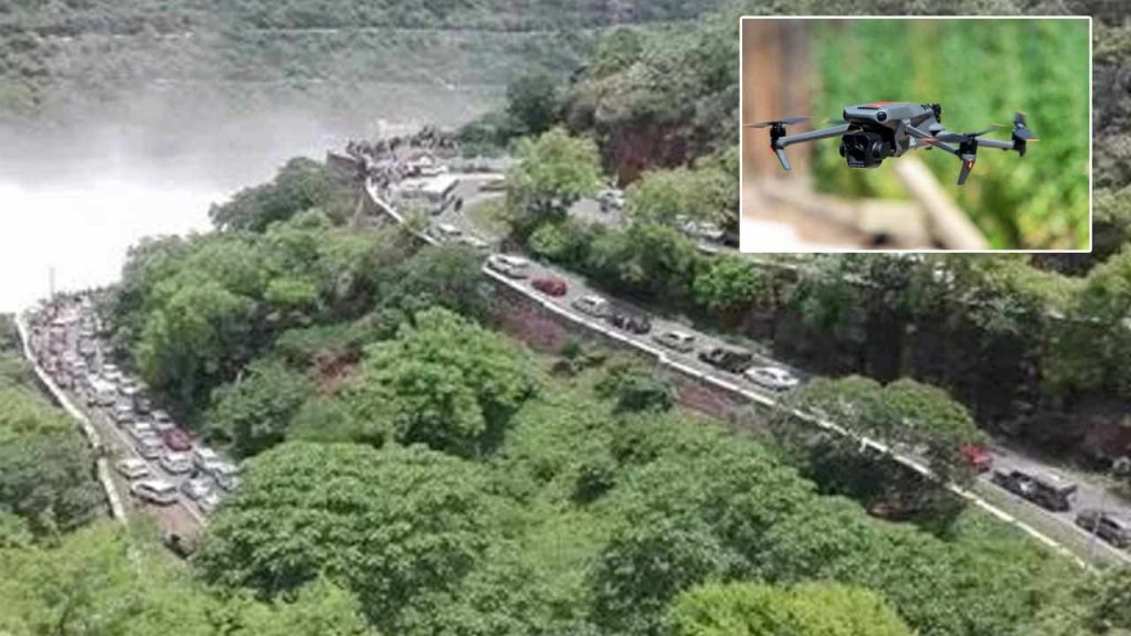 Traffic Problems At Srisailam Dam To Be Checked Surveillance With Drone Camera