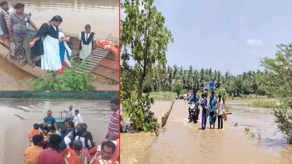 Godavari Flood Fury Continues In Ambedkar Konaseema Villages Struggle As Roads Submerged