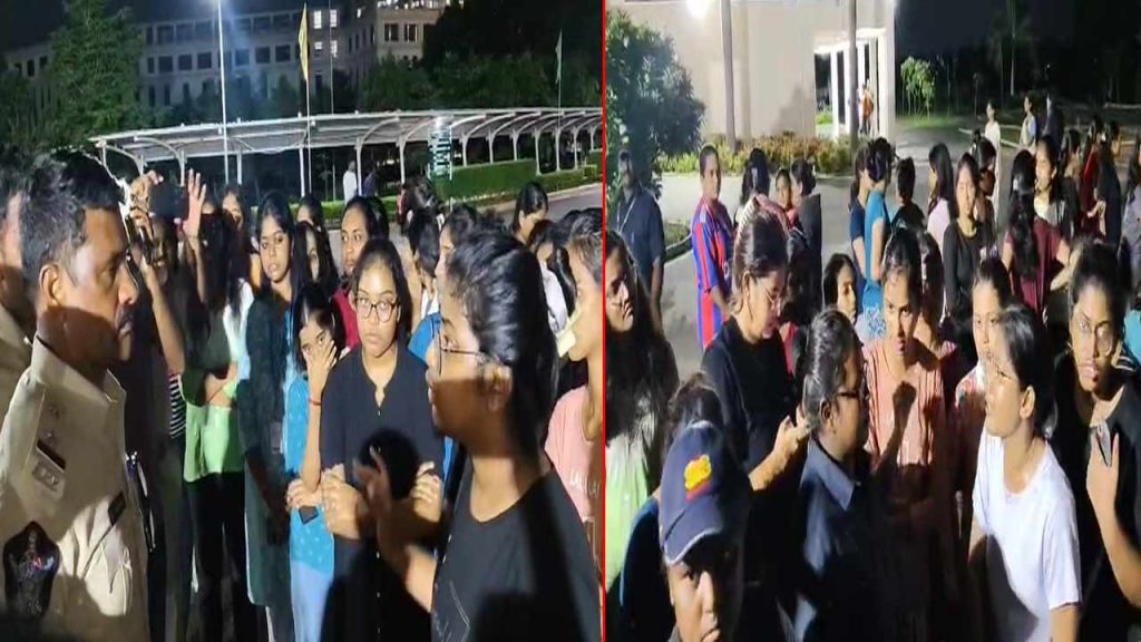 Inavolu Vit University Students Protest Over Hostel Food Issue