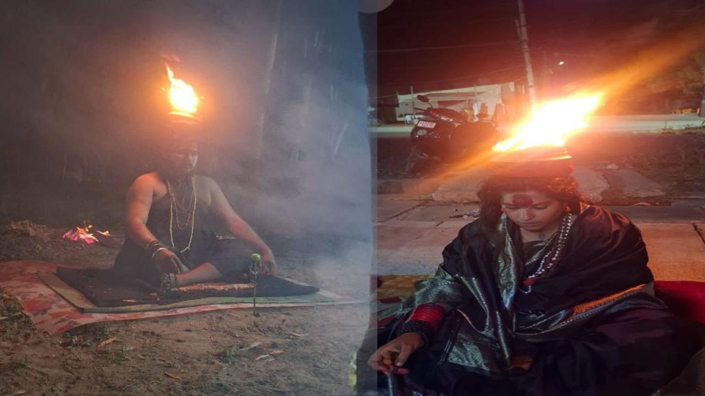 Aghori Rituals At Reddy Palem Shiva Temple In Guntur Rural Spark Curiosity Among Villagers