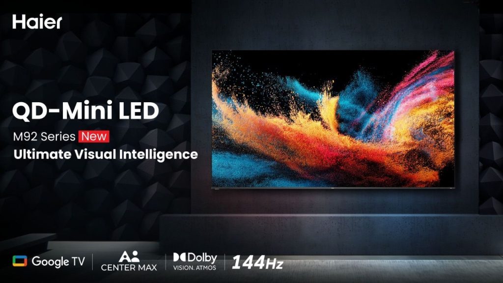 Premium Features Stunning Design Haier Launches M92 M96 Qd Mini Led Ai Tvs In India