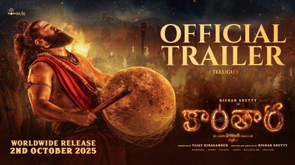 Kantara Chapter 1 Trailer Rishab Shettys Intense Look Goes Viral