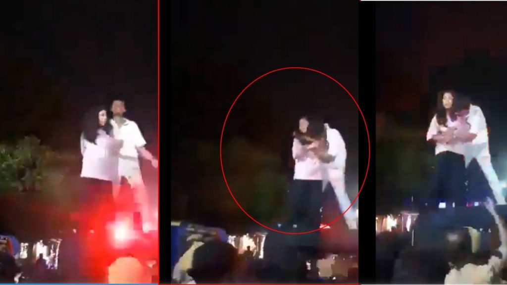 Lovers Climb Onto Police Vehicle In Kota Create Ruckus