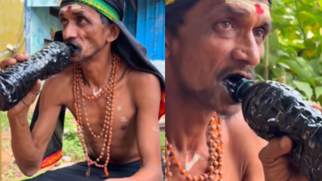 Oil Kumar Karnataka Man Drinks Engine Oil Instead Of Food