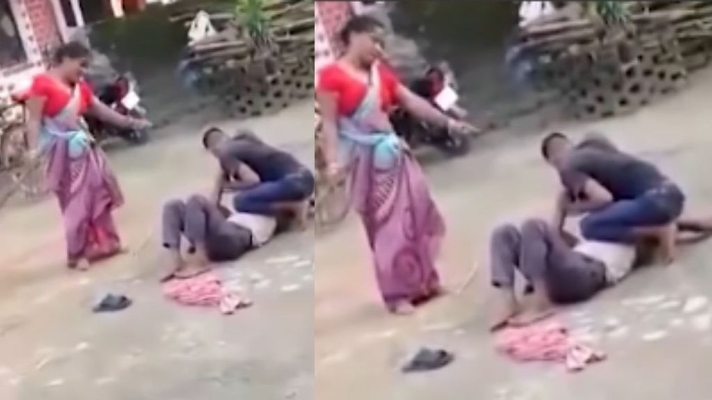 Uttar Pradesh Woman Beats Drunk Brother In Law Viral Video