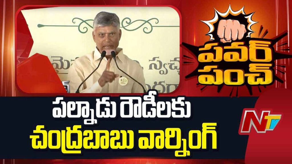 Cm Chandrababu Warns Palnadu Rowdies In Macherla Public Meeting