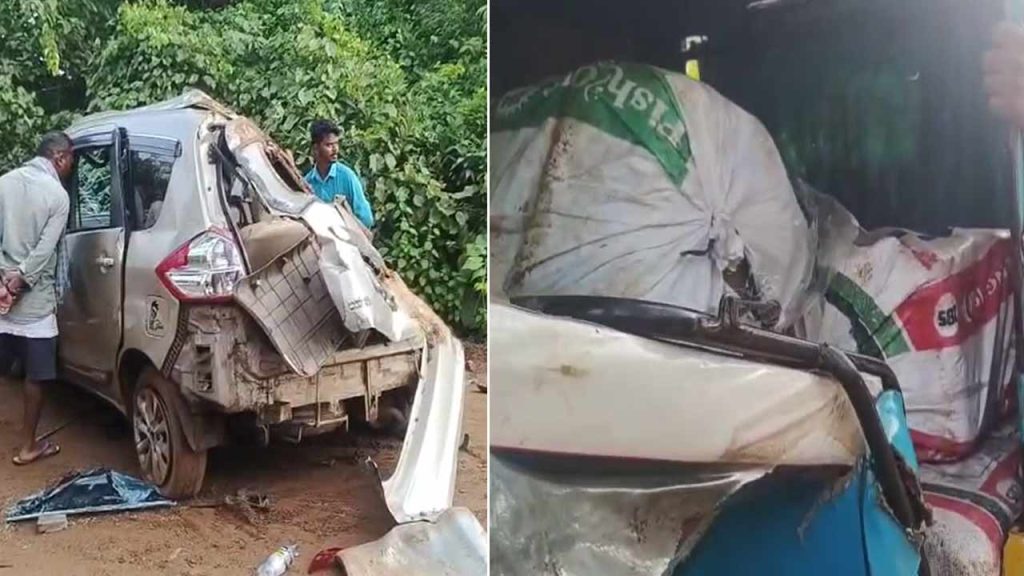 200 Kg Ganja Seized After Car Accident In Rampachodavaram Asr District