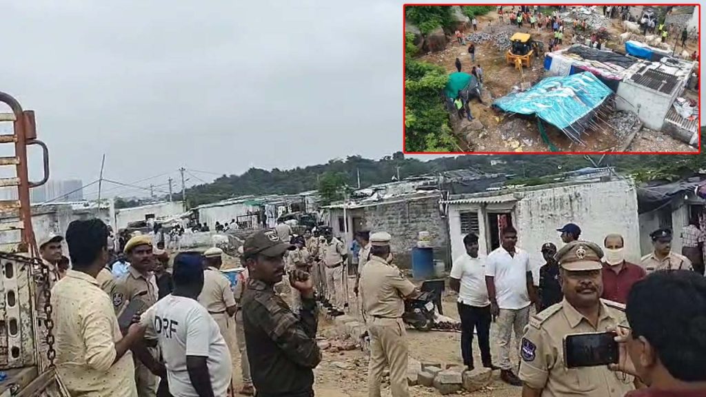 Hydra Demolitions At Gajularamaram In Qutubullapur