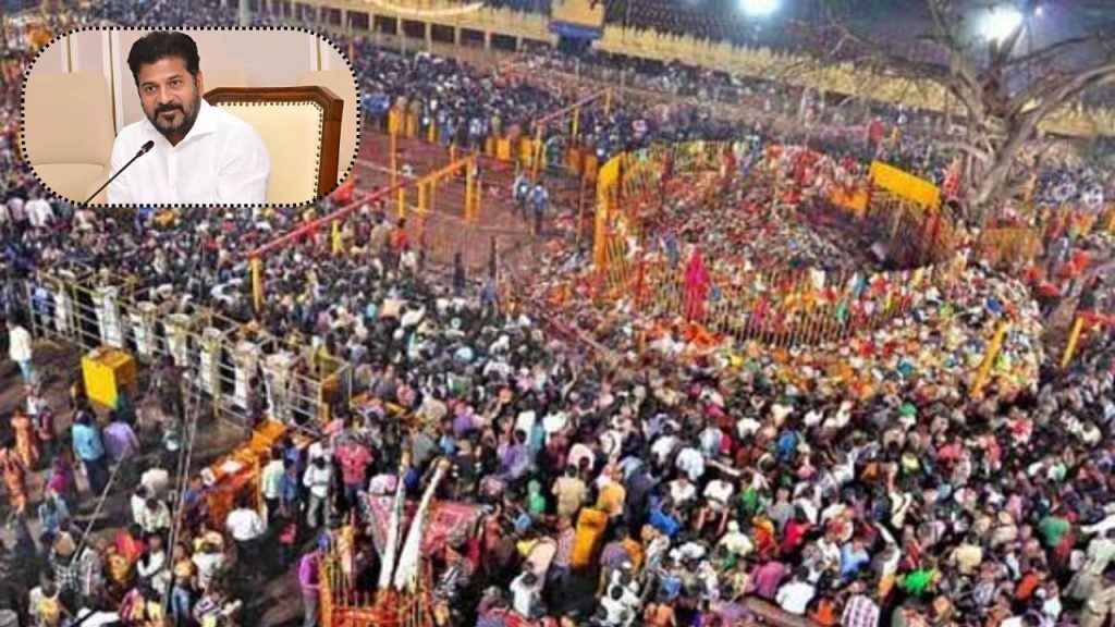Telangana Cm Revanth Reddy Visits Medaram Lays Foundation For Temple Development Works