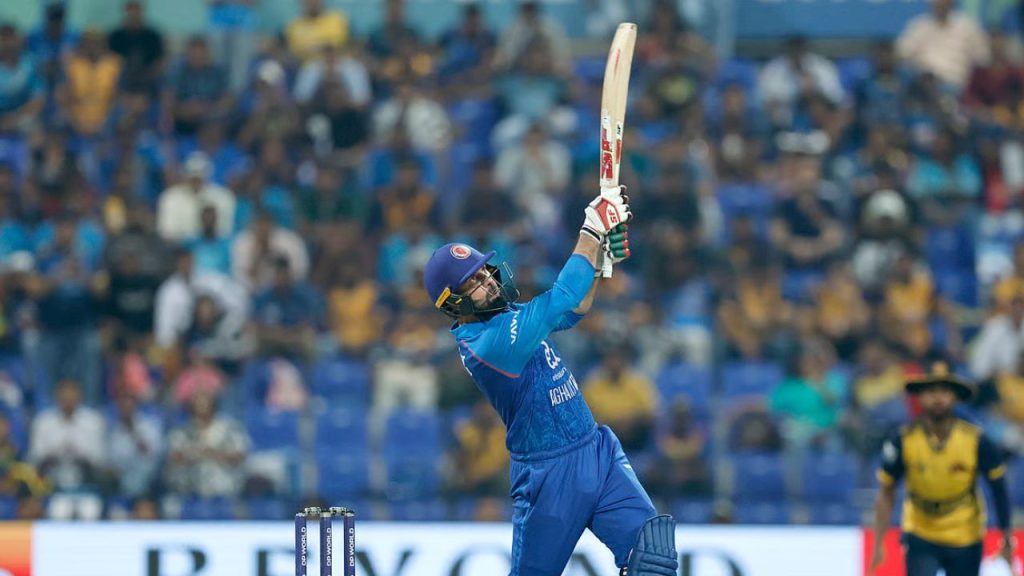 Mohammad Nabi Smashes 5 Sixes In A Row Against Sri Lanka Asia Cup 2025