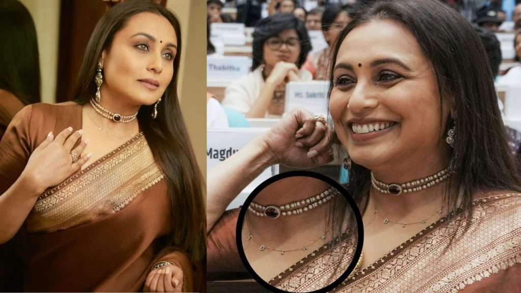 Rani Mukerji Honors Daughter With Necklace At National Film Awards