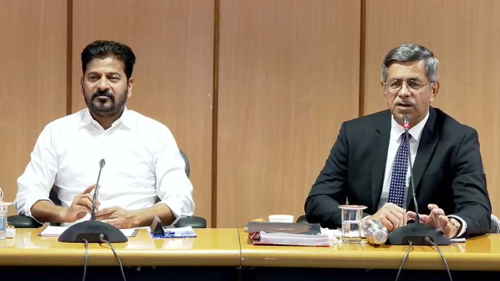 Cm Revanth Reddy Meets Aparesh Kumar Singh