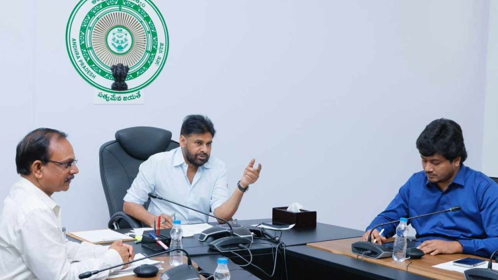 Deputy Cm Pawan Kalyan Holds Video Conference With Kakinada Collector And Officials Orders To Help Cyclone Montha Victims