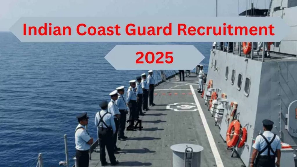 Indian Coast Guard Recruitment 10th Pass Jobs 2025