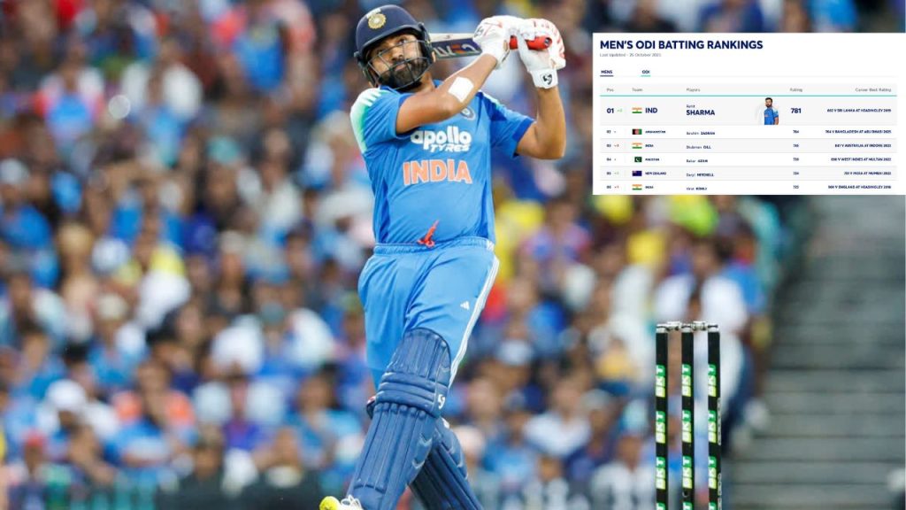 Icc Rankings Rohit Sharma Becomes World No 1 Odi Batter For The First Time
