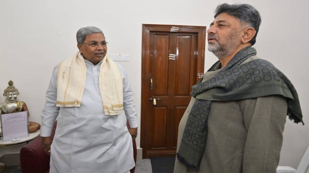 Dk Shivakumar Meets Siddarmaiah For Breakfast In Karnataka
