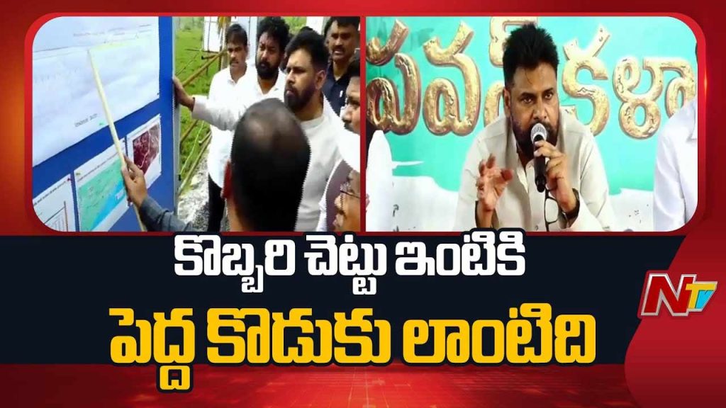 Deputy Cm Pawan Kalyan Visits Konaseema Promises Permanent Solution For Coconut Farmers