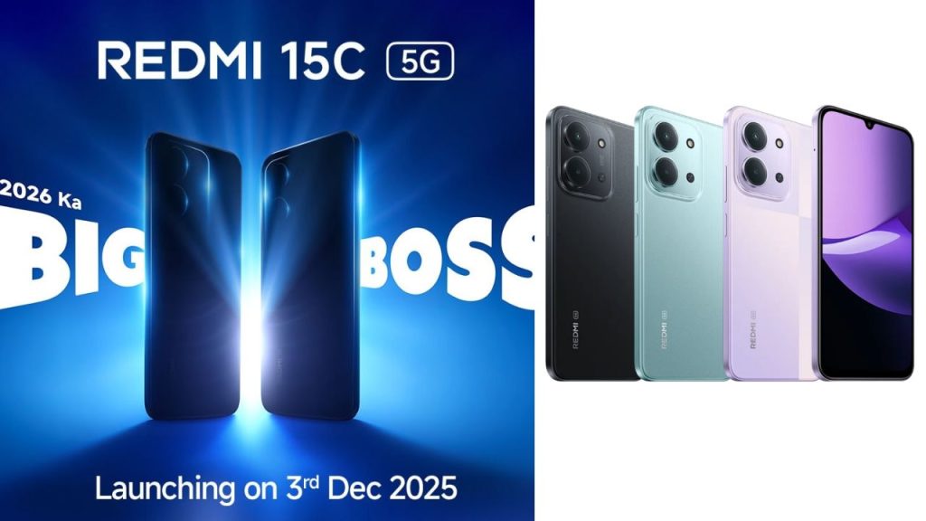 Budget Smartphone With Powerful Features Redmi 15c 5g Launch On December 3rd In India