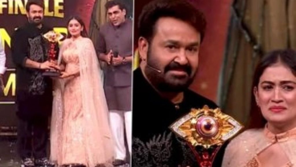 Bigg Boss Malayalam Season 7 Winner Anumol Crowned By Mohanlal Wins %e2%82%b942 5 Lakh Cash Prize And Suv