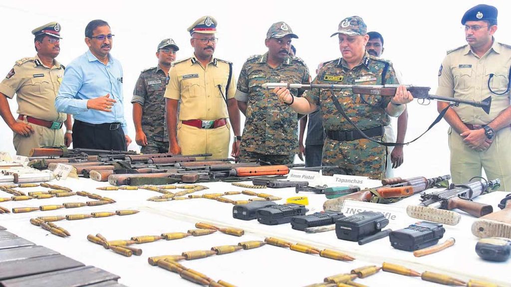 10200 Kg Ganja Destroyed In Visakhapatnam Dgp Harish Gupta Leads Operation